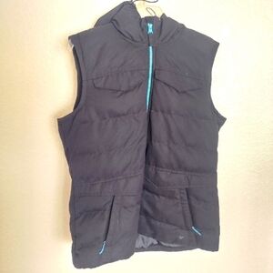 Obermeyer dylan hooded full zip vest sz L